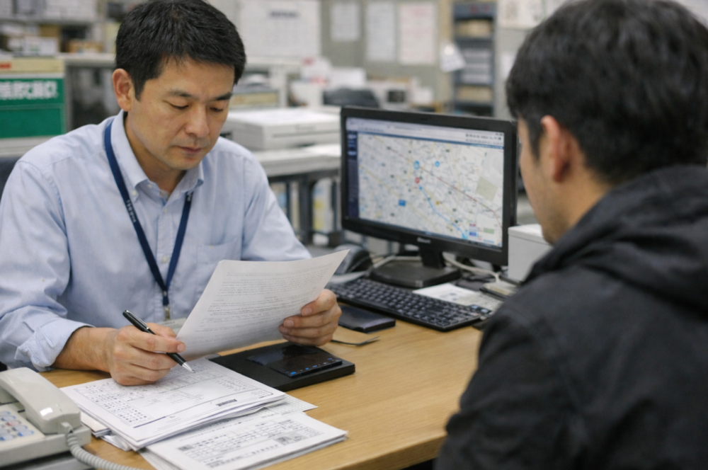 人探しと市役所手続きのイメージ