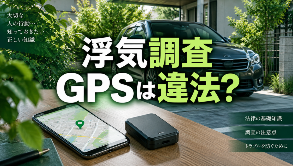 配偶者の車にGPSや紛失防止タグを付けてもいい？浮気調査で注意する法的リスク