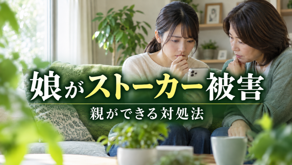 娘がストーカー被害に遭っているとき親は何をすべき？警察相談と安全確保の手順