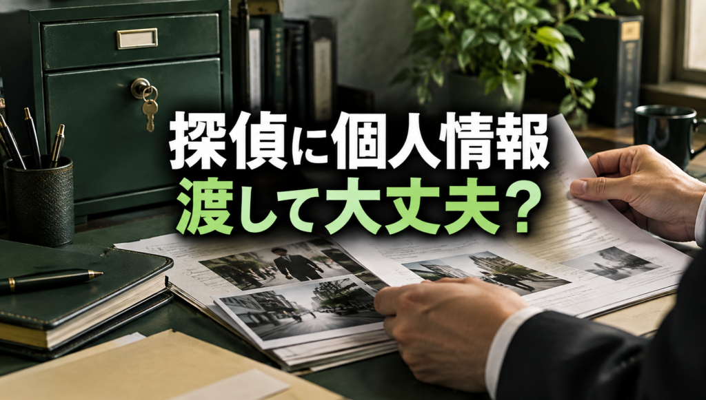 探偵に個人情報を渡して大丈夫？守秘義務と資料管理の確認ポイント